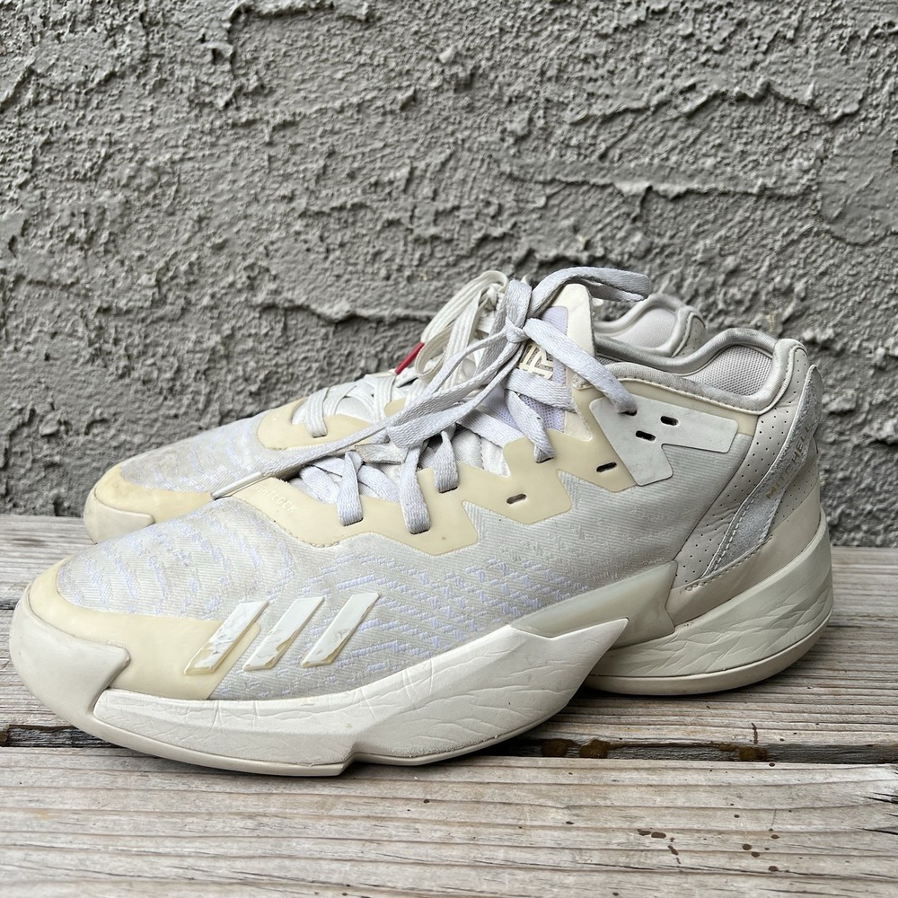 Adidas Shoes Men Size 11.5 D.O.N. Issue 4 Mens Basketball White Sneakers